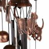 Accent Plus 26-inch Bronze Wind Chimes with Bells and Cats