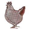 Accent Plus Open Geometric Frame Metal Chicken Sculpture