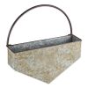 Accent Plus Geometric Diamond Galvanized Metal Wall Planter