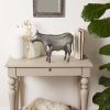 Accent Plus Galvanized Metal Cow Garden Figurine