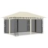 vidaXL Gazebo with Mosquito Net 13.1'x9.8'x9' Cream 0.6 oz/ftÂ¬â‰¤