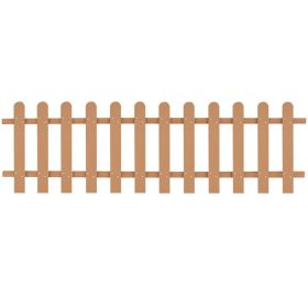 vidaXL Picket Fence WPC 78.7"x23.6"