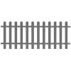 vidaXL Picket Fence WPC 78.7"x31.5"