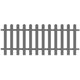 vidaXL Picket Fence WPC 78.7"x31.5"