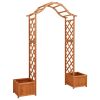 vidaXL Garden Pergola with Planter Solid Firwood