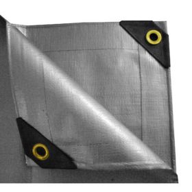 8 x 10 Heavy Duty Canopy Tarp - Silver