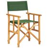 vidaXL Director's Chairs 2 pcs Solid Acacia Wood Green