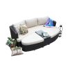 Direct Wicker 4-PC Outdoor Wicker Patio Furniture Sofa Luxury Comfort Wicker Sofa