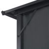 vidaXL Gazebo with Curtain Aluminum 9.8'x9.8' Black