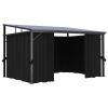 vidaXL Gazebo with Curtain 13.3'x9.6'x8' Anthracite