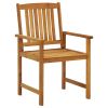 Patio Chairs 6 pcs Solid Acacia Wood