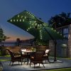 Solar Umbrella Lights Outdoor Parasol String Light 8 Lighting Mode Waterproof 104 LED 8 Bundles Warm White