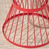 Fern Outdoor 16 Inch Iron Side Table Red