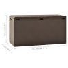 vidaXL Patio Storage Box Brown 44.9"x18.5"x23.6"