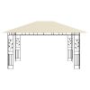 vidaXL Gazebo with Mosquito Net 13.1'x9.8'x9' Cream 0.6 oz/ftÂ¬â‰¤