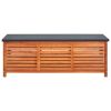 vidaXL Patio Storage Box 59.1"x19.7"x21.7" Solid Eucalyptus Wood