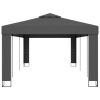 vidaXL Gazebo with Double Roof 9.8'x19.6' Anthracite