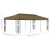 vidaXL Gazebo 19.7'x9.8' Taupe 0.6 oz/ftÂ¬â‰¤