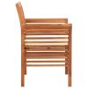 Patio Dining Chairs with Cushions 4 pcs Solid Wood Acacia