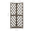 vidaXL Corner Trellis Gray 19.6"x19.6"x57" Solid Fir Wood