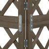 vidaXL Corner Trellis Gray 19.6"x19.6"x57" Solid Fir Wood