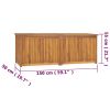 vidaXL Patio Box 59.1"x19.7"x21.7" Solid Wood Teak