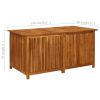 vidaXL Patio Storage Box 59.1"x31.5"x29.5" Solid Acacia Wood