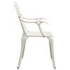 vidaXL Patio Chairs 4 pcs Cast Aluminum White