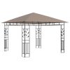 vidaXL Gazebo with Mosquito Net 9.8'x9.8'x9' Taupe 0.6 oz/ftÂ¬â‰¤