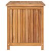 vidaXL Patio Storage Box 35.4"x19.7"x22.8" Solid Teak Wood