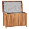 vidaXL Patio Storage Box 35.4"x19.7"x22.8" Solid Teak Wood