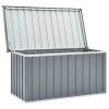 vidaXL Patio Storage Box Gray 50.8"x26.4"x25.6"