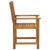 Patio Chairs 6 pcs Solid Acacia Wood