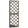 vidaXL Corner Trellis Gray 19.6"x19.6"x57" Solid Fir Wood