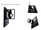 Female Locker Room Sign Clothing Store Wall Sign Double Sided Acrylic Sign for Business Owner