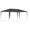 vidaXL Professional Party Tent 13.1'x19.7' Anthracite 0.3 oz/ftÂ¬â‰¤