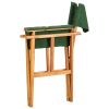 vidaXL Director's Chairs 2 pcs Solid Acacia Wood Green