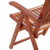 vidaXL Folding Patio Chairs 4 pcs Solid Acacia Wood