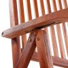 vidaXL Folding Patio Chairs 4 pcs Solid Acacia Wood