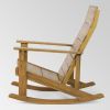 Wooden Outdoor Rocking Chair Adirondack Teak finish (Set of 2)