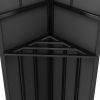 vidaXL Gazebo with Double Roof 9.8'x19.6' Anthracite