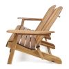 Outdoor Solid Wood Adirondack Loveseat Sofa Natural