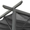 vidaXL Pergola with Retractable Roof Anthracite 9.8'x9.8' Steel 0.6 oz/ftÂ¬â‰¤