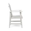 White outdoor ADIRONDACK solid wood lounge chair can be used as an outdoor dining chair (Set of 2)