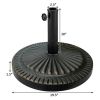 31.5 lbs Market Heavy-Duty Outdoor Stand Bronze Umbrella Base