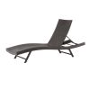 Eliana Outdoor Brown Wicker Adjustable Chaise Lounge Chair Set of 2