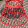 Fern Outdoor 16 Inch Iron Side Table Red