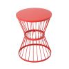 Fern Outdoor 16 Inch Iron Side Table Red