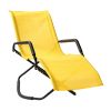 Melas Outdoor Patio 59.7" Long Folding Reclining Single Chaise