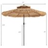 9 Feet Thatched Tiki Umbrella with 8 Ribs